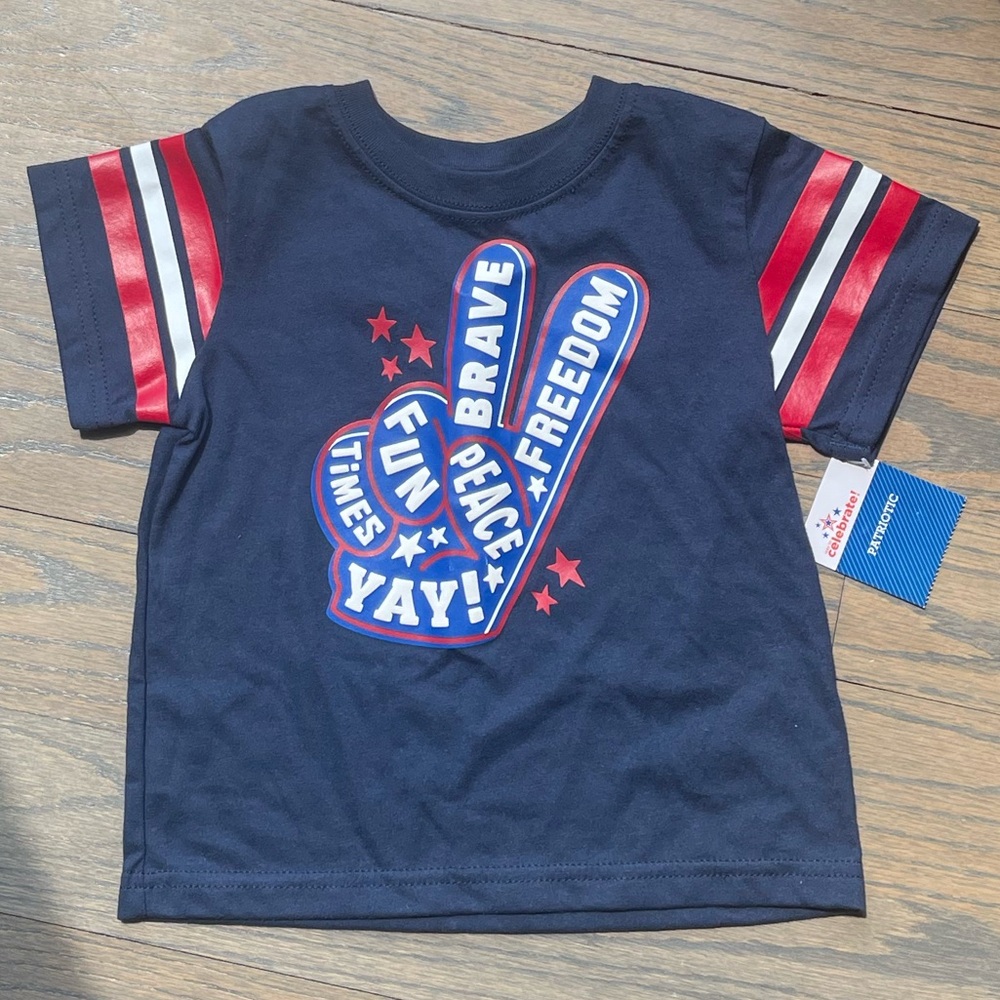 NWT Patriotic Graphic Tee